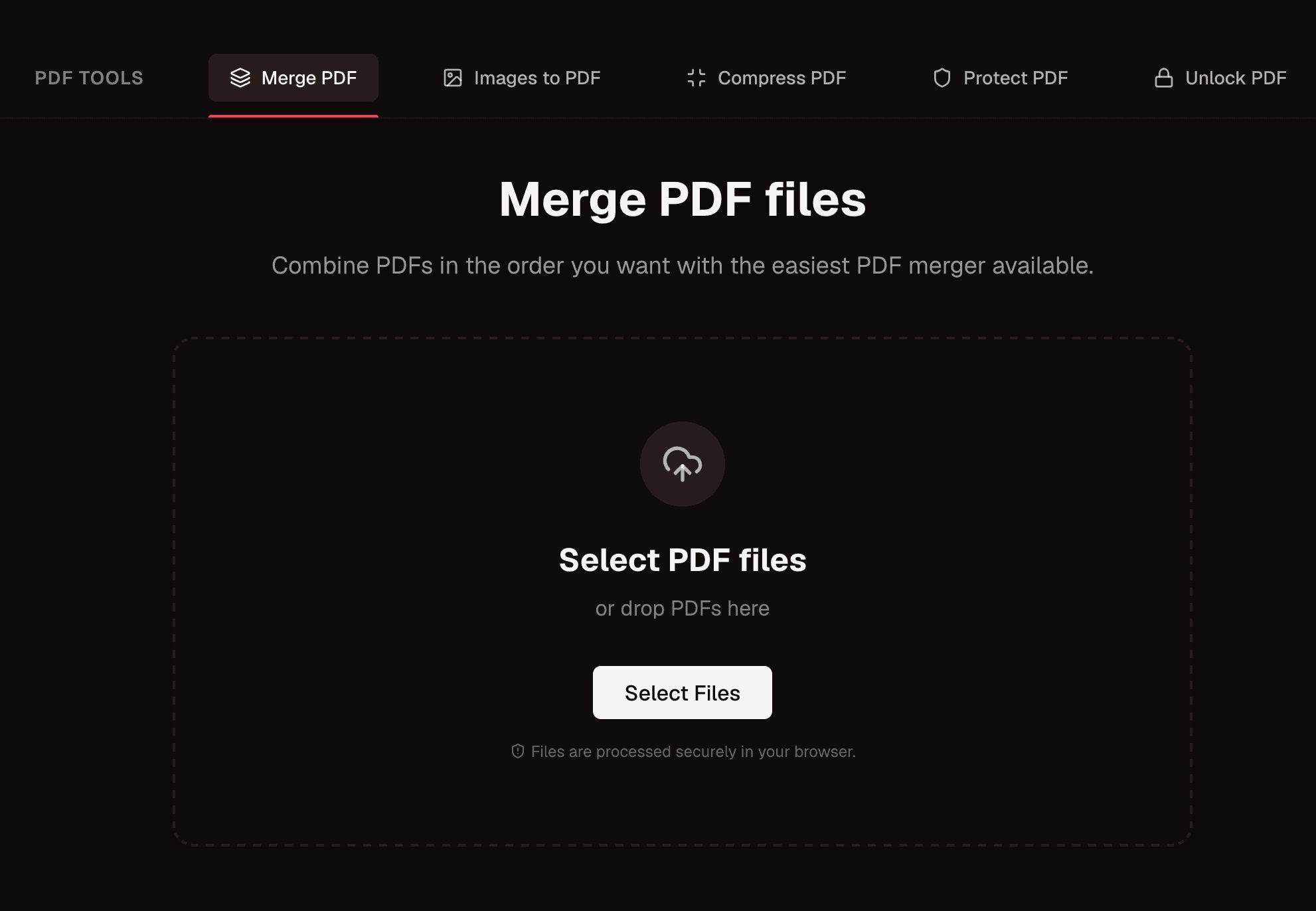 Arcanize Merge PDF tool